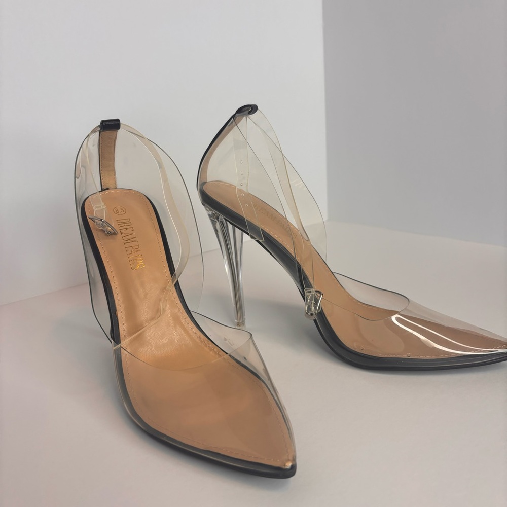 Dream Pairs Clear PVC Pumps